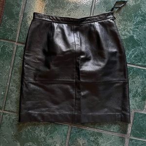 Leather mini